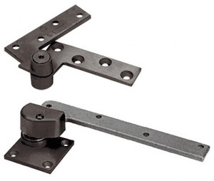 CRL 147RHDU 3/4" Offset Right Hand Pivot Set for Doors up to 600 Lbs. Dark Bronze