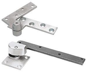 CRL 147RHSC 3/4" Offset Right Hand Pivot Set for Doors up to 600 Lbs. Satin Chrome