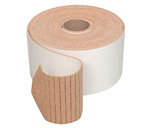 CRL CNA12B 1/2" x 1/2" x 1/4" Cork Non-Adhesive Shipping Pads - Roll of 10,000