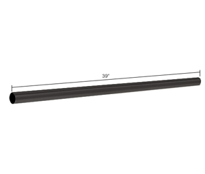 CRL S1MBL 39" Support Bar Only - Matte Black