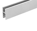 CRL D610A 12' Aluminum H Bar for Use on All CRL Track Assemblies - Satin Anodized