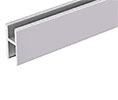 CRL D610BA 12' Aluminum H Bar for Use on All CRL Track Assemblies - Brite Anodized