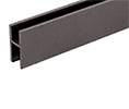 CRL D610DU 12' Aluminum H Bar for Use on All CRL Track Assemblies - Duranodic Bronze