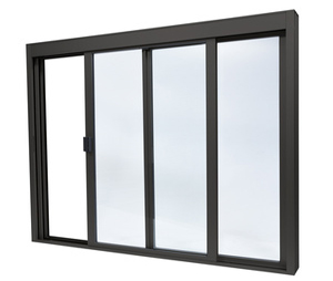 CRL DW4844X0GDU Standard Size Manual Deluxe Service Window Glazed with Full Bottom Track, Duranodic Bronze