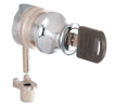 CRL LK338 Plunger Lock for 3/8" Glass, Chrome 