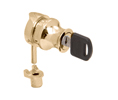 CRL LK40KA Keyed Alike Cylinder Lock for 1/4" Glass, Gold Plated