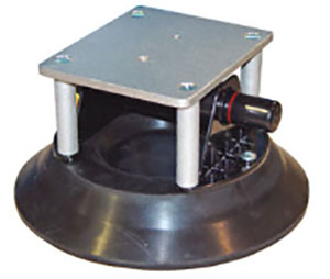 CRL N6000NBP Wood's Powr-Grip 10" Hand Held Vacuum Cup With Mounting Plate