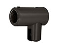 CRL S4MBL Support Bar U-Bracket for 1/4" and 5/16" Glass - Matte Black