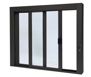 CRL SCDW36360XGDU Standard Size Self-Closing Deluxe Service Window Glazed with Full Bottom Track, Duranodic Bronze