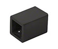 CRL SQ46MBL Wall Mount Bracket for Square Bar - Matte Black