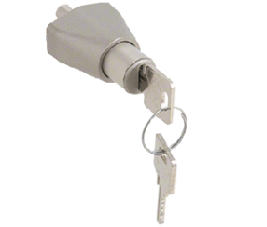 CRL 0911SC Randomly Keyed Sliding Door Lock - Satin Chrome