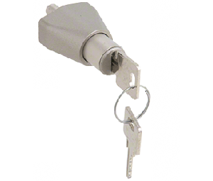 CRL 0911SCKA Keyed Alike Sliding Door Lock - Satin Chrome