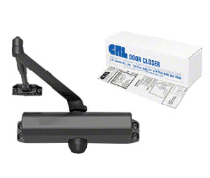 CRL DC54BLK CRL ANSI Grade 1 Spring Size 4 Surface Mount Door Closer - Black
