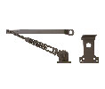 CRL DCH0ABRZ Friction Type Hold Open Arm - Dark Bronze
