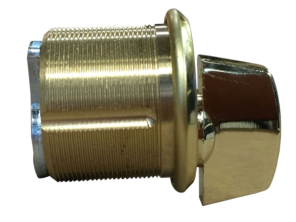 CRL DRA20PB Mortise Thumbturn Cylinder - Polished Brass