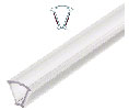 CRL EZCA10 Clear Copolymer Strip for 135° Glass-to-Glass Joints - 3/8" (10 mm) Tempered Glass