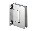 CRL H8010CH CRL Oil Dynamic Full Back Plate Wall-to-Glass Hinge, Hold Open - Brite Chrome