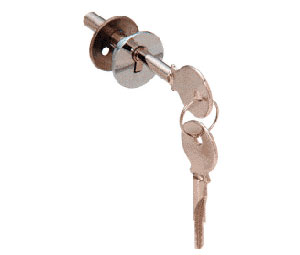 CRL LK16 Lock for Cabinet Sliding Glass Door - Chrome Plated