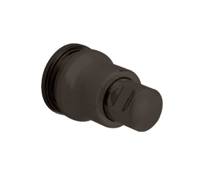 CRL LK49DU Push Button Lock for Cabinet Glass Door - Dark Bronze