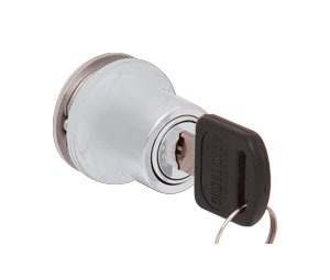 CRL LK50SA Lock for Cabinet Glass Door - Satin Chrome