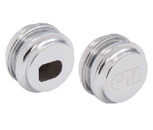 CRL LK51 Glass Door Lock Keeper - Polished Chrome