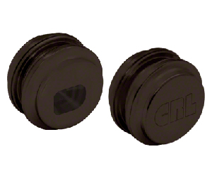 CRL LK51DU Glass Door Lock Keeper - Dark Bronze