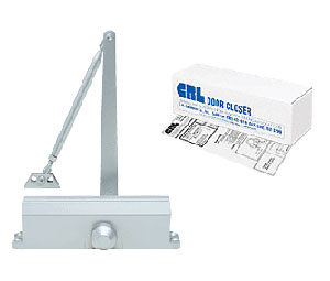 CRL PR40A CRL Adjustable Spring Power Size 1 to 4 Surface Mount Door Closer - Aluminum