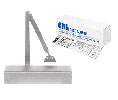CRL PR74BCA CRL Adjustable Spring Power Size 2 to 6 Surface Mount Door Closer - Aluminum