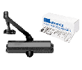 CRL PR80BLK CRL Adjustable Spring Power Size 2 to 5 Surface Mount Door Closer - Black