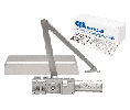 CRL PR90A CRL Adjustable Spring Power Size 1 to 6 Cast Iron Surface Mount Door Closer - Aluminum