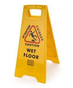 Palmer Fixture CS701  Caution Wet Floor Sign 2 - Sided