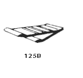 Dorbin 125B 36" x 84" Bronze Cushion Type Metal Frame