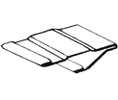 Dorbin 126B 72" Bronze Door Cushion Weatherstrip