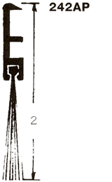 Dorbin 242DP Dark Bronze Door Sweep 36" Length