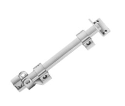 DCI 1012P US26D 12" Security Door Bolt with Padlock - Satin Chrome Plated