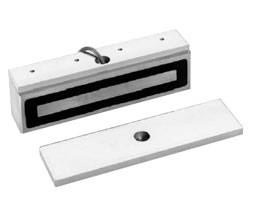 DCI 1401 313 24 VDC Electromagnetic Lock - Push-Side Mounting Outswinging Doors - Dark Bronze Anodized Aluminum