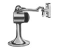 CI 3367X US26D Solid Cast Bronze Heavy Duty Floor Stop with Hook - Satin Chrome Plated