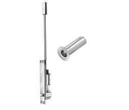 DCI 840-Finish/8BFB US10 Automatic Flush Bolt & Bottom Fire Bolt - Satin Bronze