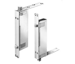 DCI 942 US26D Set of Automatic Flush Bolts - Wood Doors - Satin Chrome