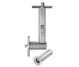 DCI 960/9BFB US3 Automatic Flush Bolt & Bottom Fire Bolt - Wood Doors - Polished Brass