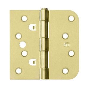 Deltana DE44058TT4 4"x 4"x 5/8"x SQ Hinge- Brushed Brass