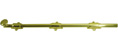 Deltana 18SB 18" Solid Brass Heavy Duty Surface Bolt