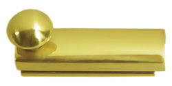 Deltana 12SBC 12" Solid Brass Heavy Duty Concealed Screw Surface Bolt