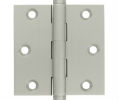 Deltana DSB3 US15 - Satin Nickel 3x3in Hinge-Full Mortise-Standard Weight-Plain Bearing-Brass Base