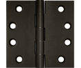 Deltana DSB4 4x4in Hinge-Full Mortise-Standard Weight-Plain Bearing-Brass Base