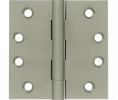Deltana DSB4 US15 - Satin Nickel 4x4in Hinge-Full Mortise-Standard Weight-Plain Bearing-Brass Base