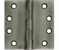 Deltana DSB4 US15A - Antique Nickel 4x4in Hinge-Full Mortise-Standard Weight-Plain Bearing-Brass Base