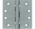Deltana DSB4B US26D - Satin Chrome 4x4in Hinge-Full Mortise-Standard Weight-Ball Bearing-Brass Base