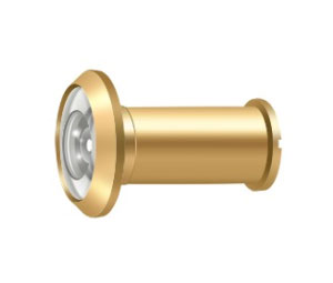 Deltana 55211-CR003 Solid Brass Door Viewer - Lifetime Brass Finish