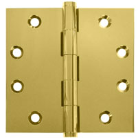 Deltana CSB45BB 4.5x4.5in Hinge-Full Mortise-Standard Weight-Ball Bearing-Brass Base-Lifetime Finish